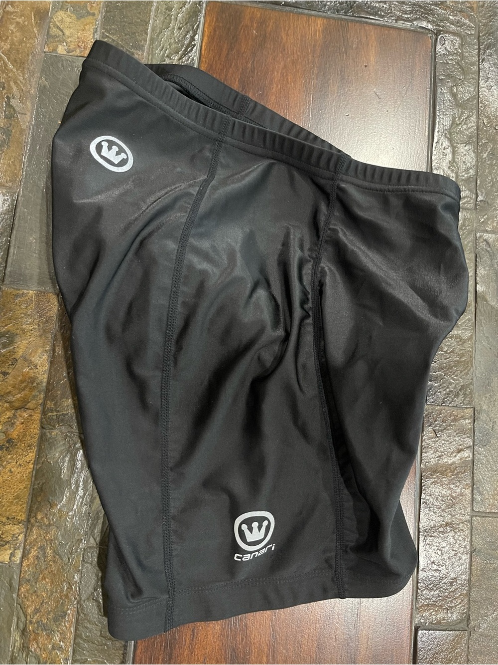 Canari Black Men's Athletic Cycling Shorts